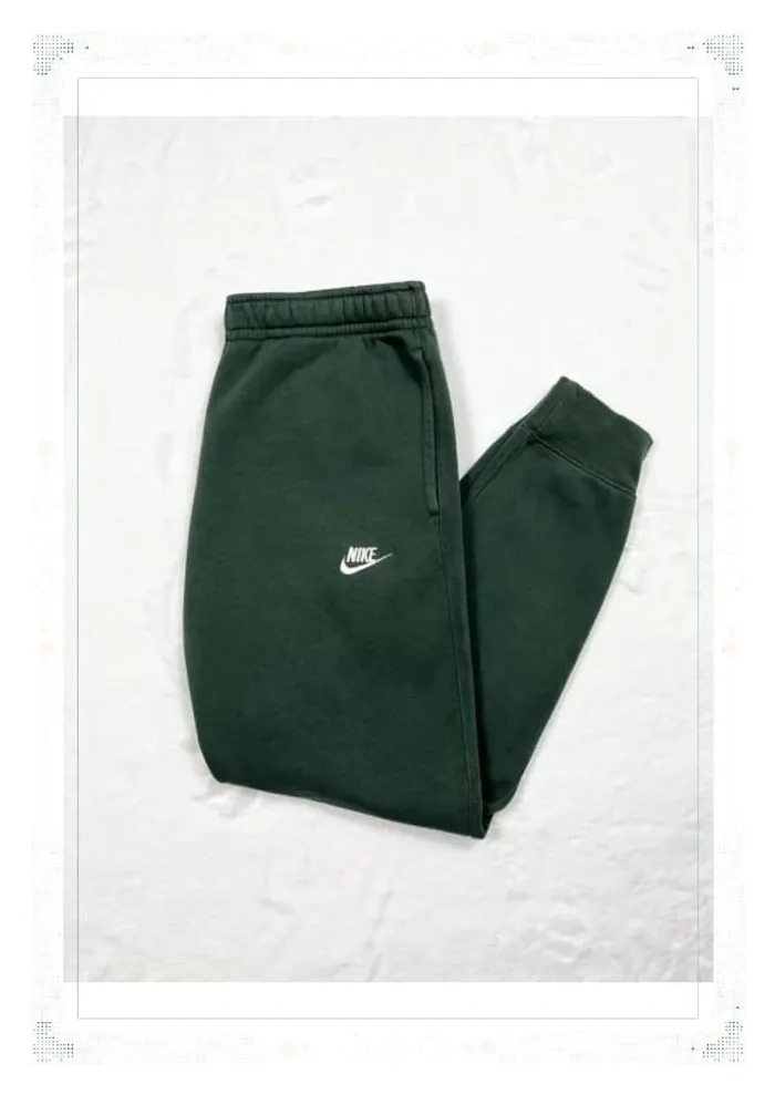 Nike bas de jogging vert femme taille S coton - photo numéro 10
