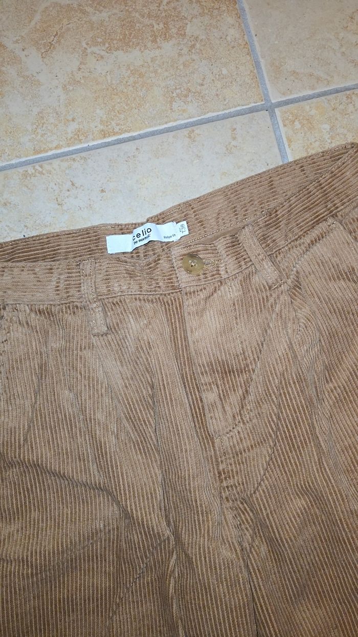 Pantalon velours marron - photo numéro 2