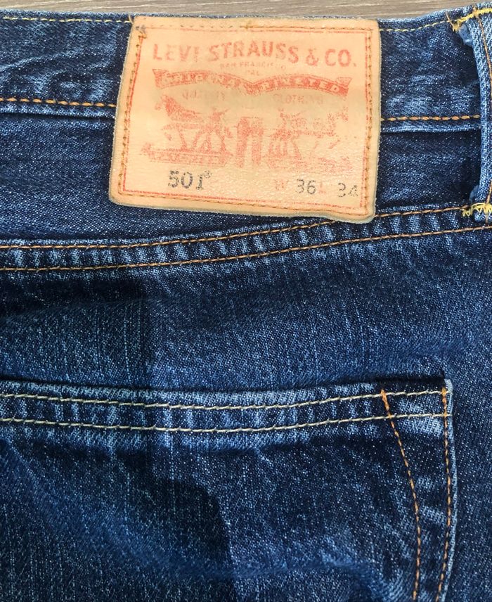 Jean 501 »Levi’s »bleu marine - photo numéro 4