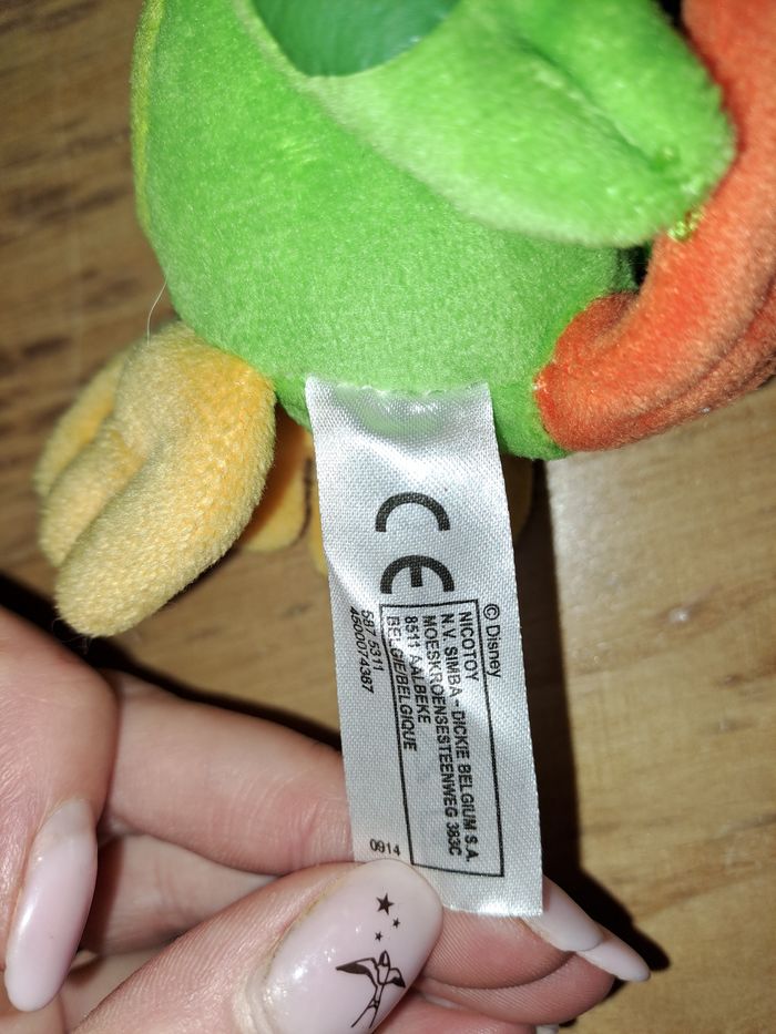 Peluche peroquet disney - photo numéro 3