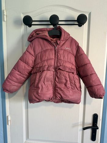 Manteau 4 ans fille vieux rose 
