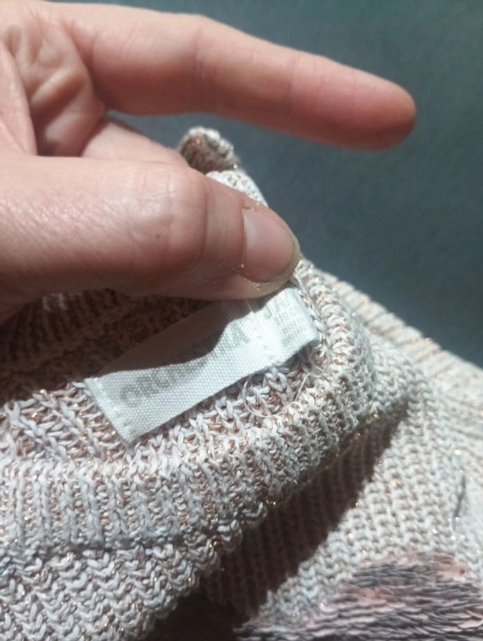 Robe pull maille cœur sequins réversible Fille 5 ans Orchestra - photo numéro 3