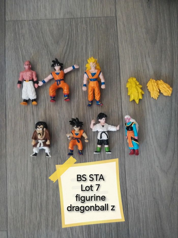 Lot 7 figurines vintage BS STA dragon Ball z