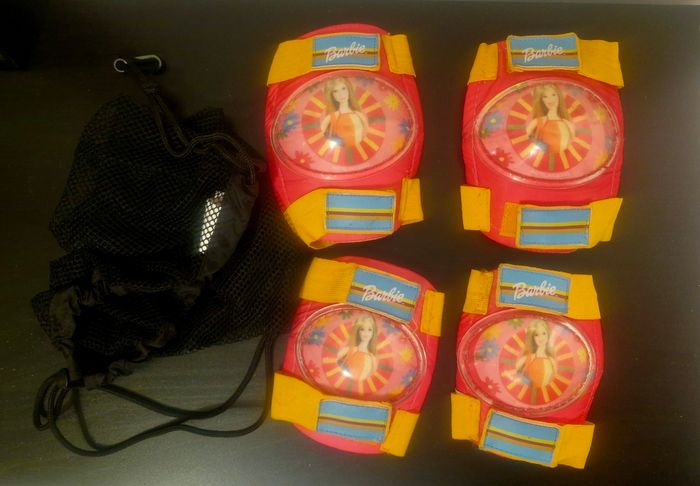 Kit de protection genoux / coudes enfant - Barbie