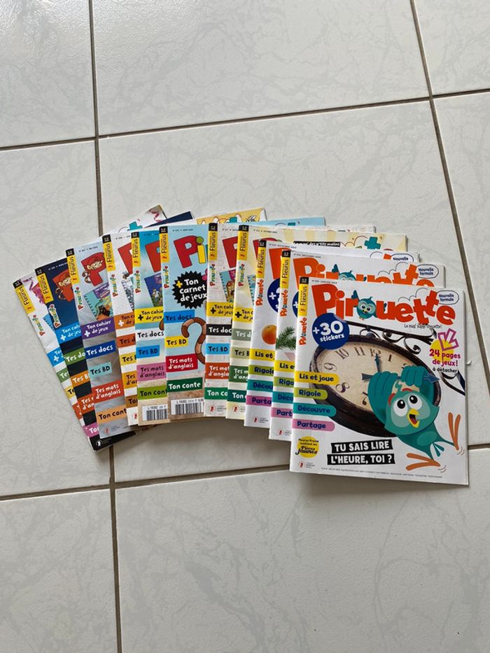 Lot de 11 magazines Pirouette