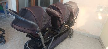 Poussette triple peg Perego+ chassis double