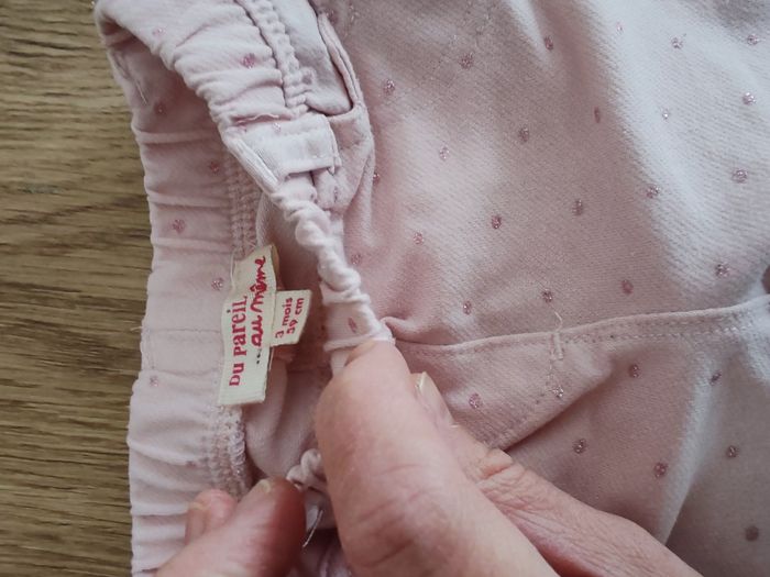 Lot de 2 pantalons fille 3 mois - photo numéro 3