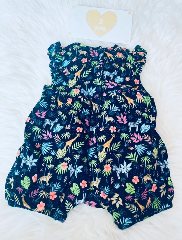 3 mois - combi short avec pressions - photo numéro 3