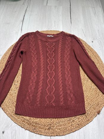 Pull rouge bordeaux