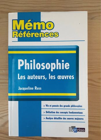 Mémo référence philosophie