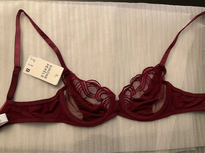 Soutien-gorge bordeaux Simone Pérèle neuf - photo numéro 6