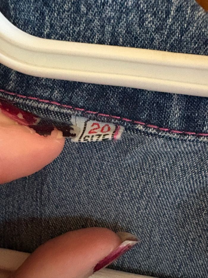 Veste en jean, avec poches, trous pour ceinture - Taille 6/8 ans - photo numéro 9