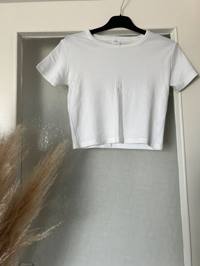 top court blanc zara 13-14 ans neuf