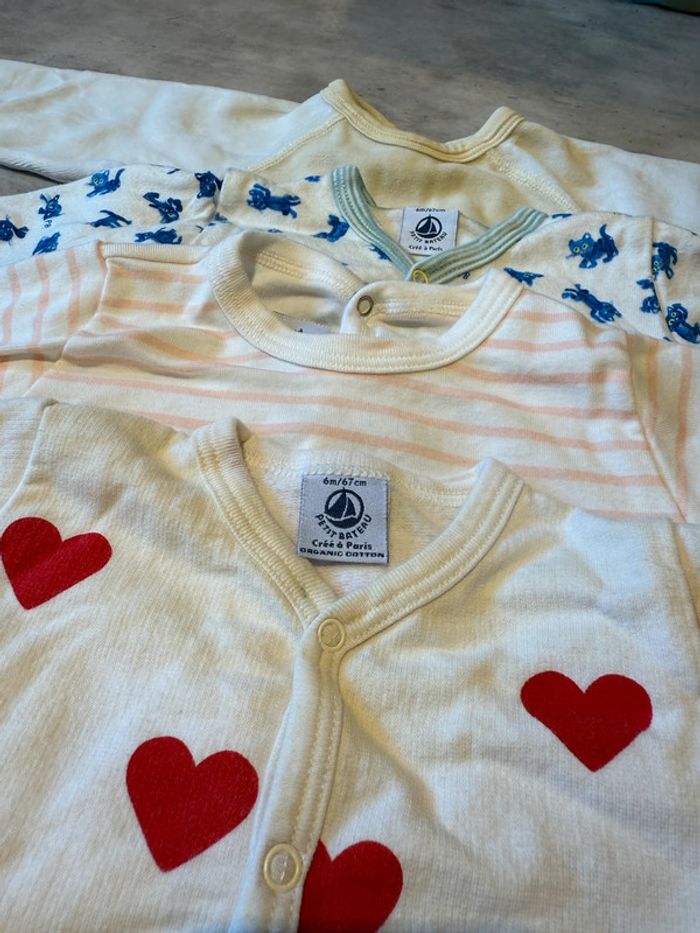 Lot de 4 pyjama dort bien Petit Bateau taille 67 cm - photo numéro 2