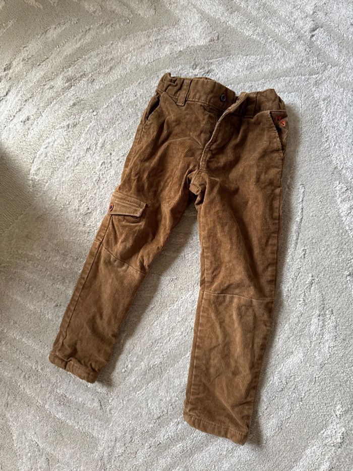 Pantalon velours marron 3 ans sergent major
