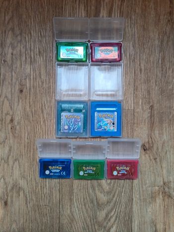 Différents jeux Pokémon pour GameBoy cartmod