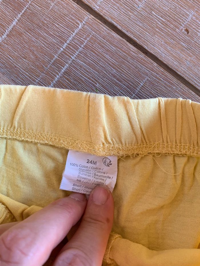 Short jaune - photo numéro 2