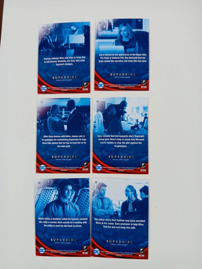 6 cartes supergirl - photo numéro 2