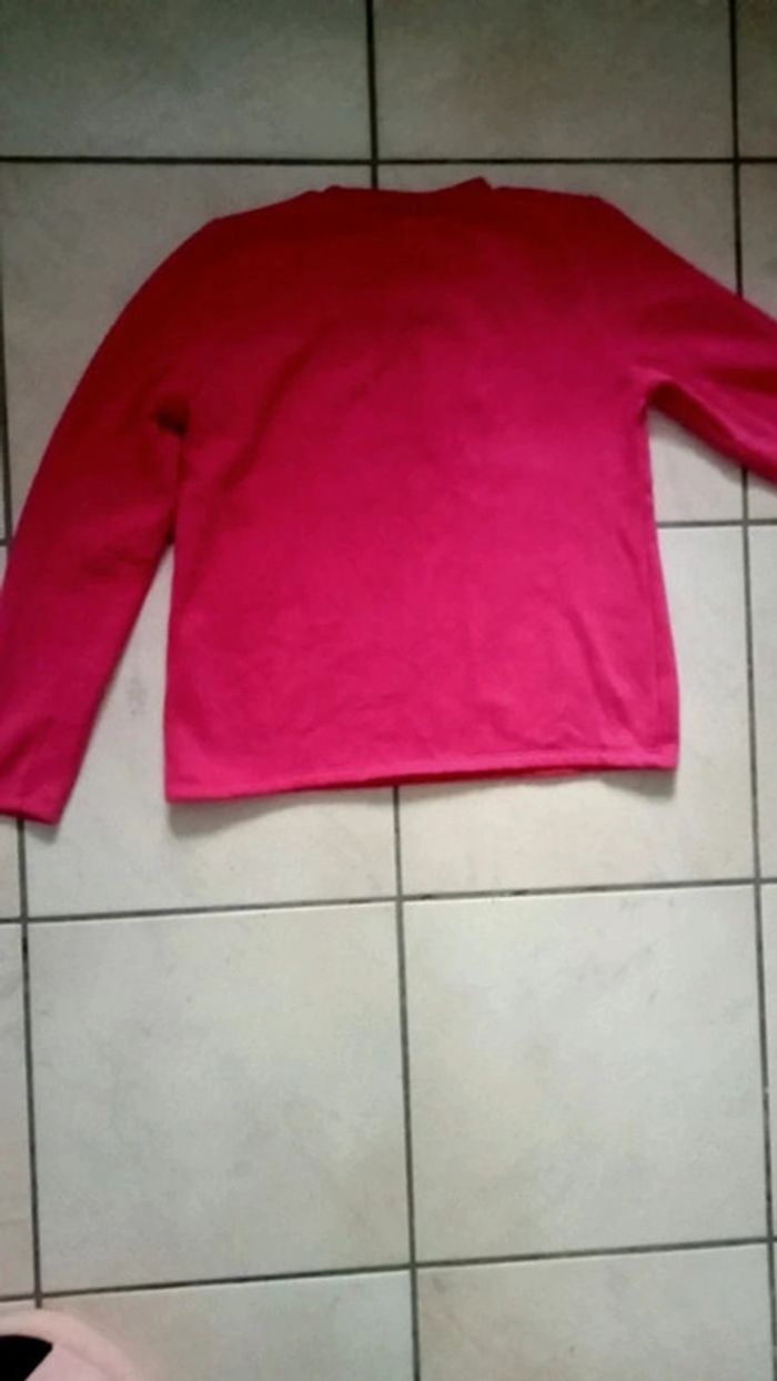 Sweat col rond rose - photo numéro 7