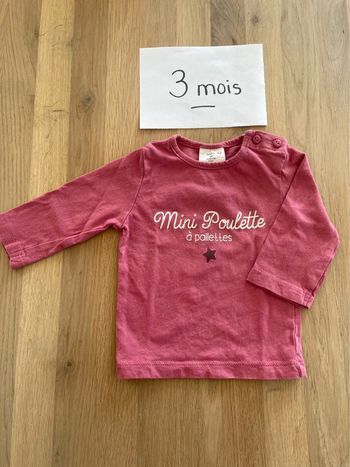 T-shirt fille Kiabi 3 mois