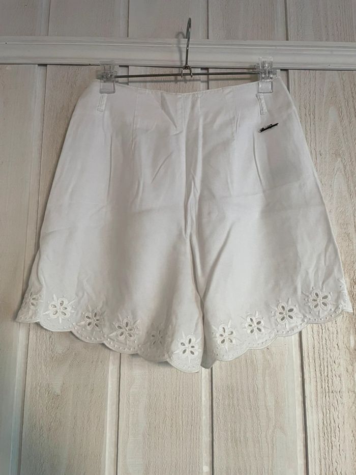 Short blanc dentelle Lyocell - Bonobo - 34 - photo numéro 2
