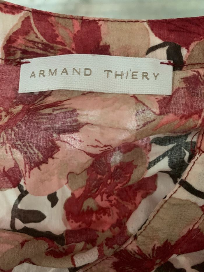 Blouse Armand Thierry fleurie manches longues taille 38 - photo numéro 13