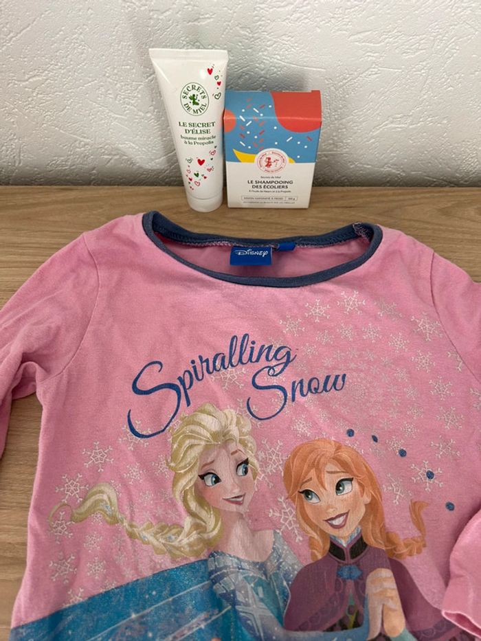 🎀 T-shirt rose Disney La Reine des Neiges 🎀 - photo numéro 3