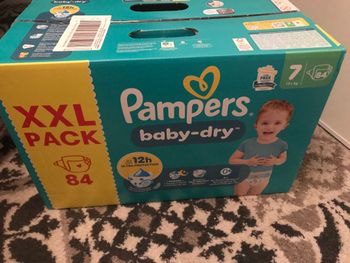 Neuf maxi XXL paquet de couches pampers baby dry taille 7 soit 84 couches
