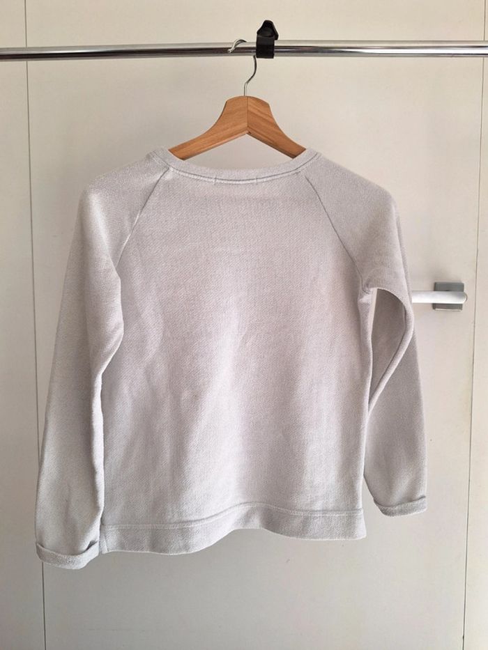 Pull gemo gris clair enfant fille 12 ans - photo numéro 2