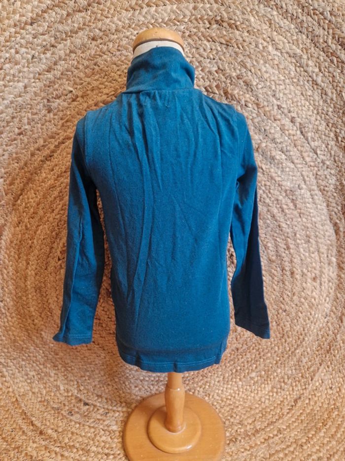 Lot de 2 hauts à manches longues col rouler bleu fille sergent major et du pareil au même 4 ans - photo numéro 7
