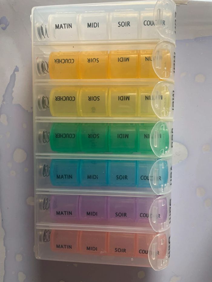 Organisateur hebdomadaire ressort - photo numéro 2