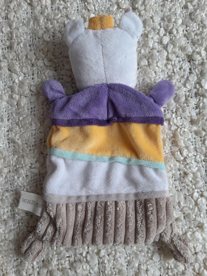 Doudou plat girafe multicolore forme rectangulaire Nicotoy-Simba - photo numéro 2