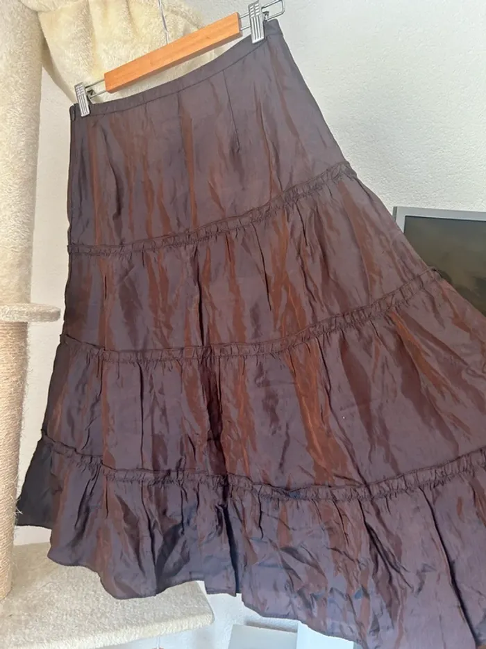 Jupe H&M bordeaux foncé - photo numéro 3