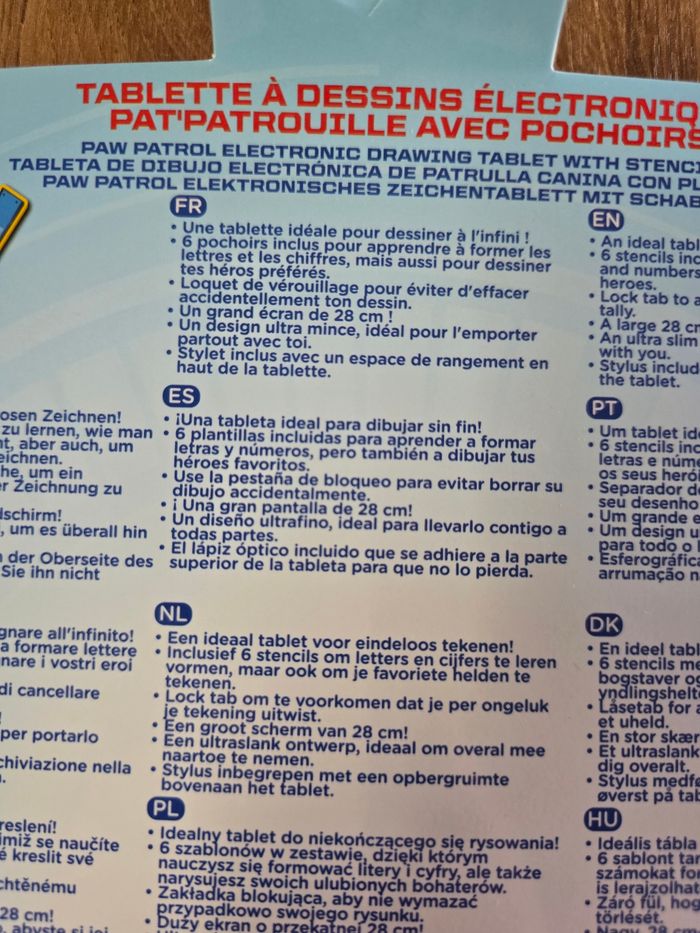 Tablette à Dessins électronique multicolore Pat’ Patrouille - photo numéro 4