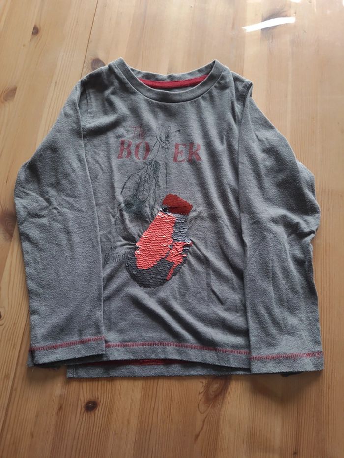 T shirt manches longues sequins