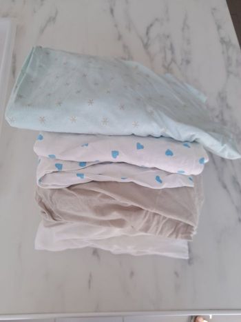Lot 4draps housses bébé
