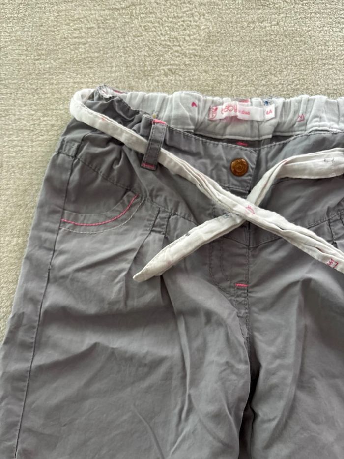 Pantalon large ceinture gris 4 ans - photo numéro 2