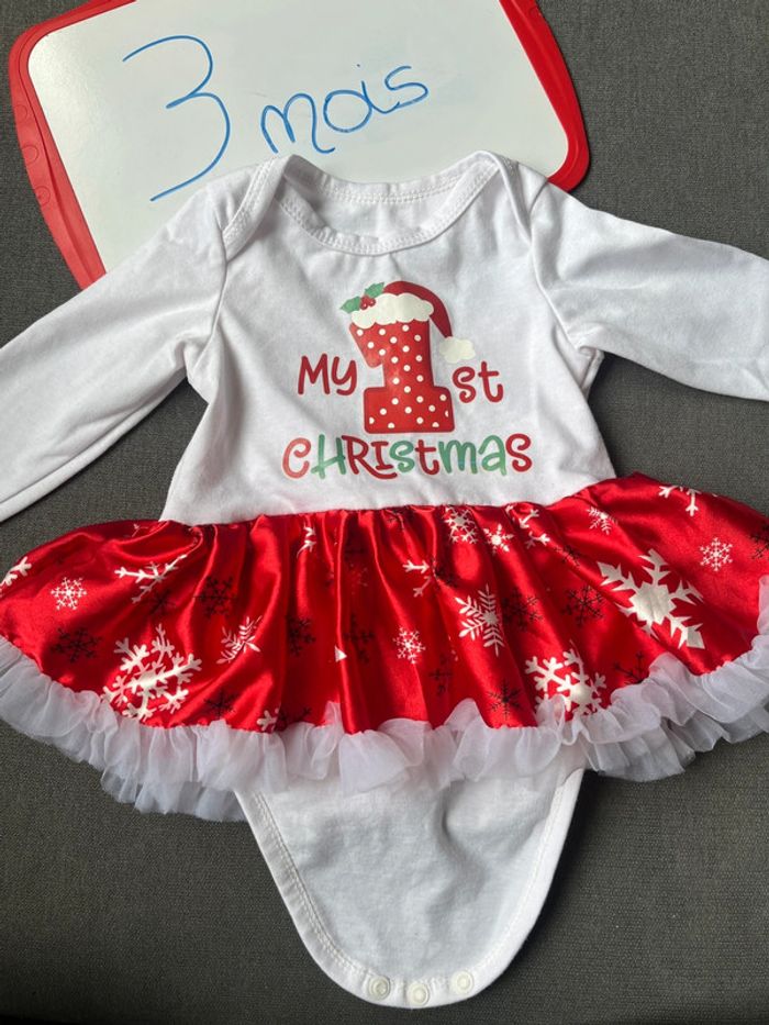 Body robe my first christmas 3 mois