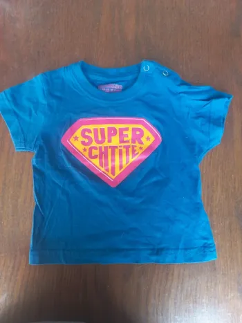 T-shirt "super chtite" 12mois 74cm