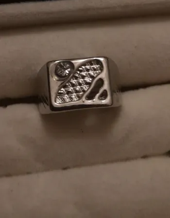 Chevalière argenter taille 17