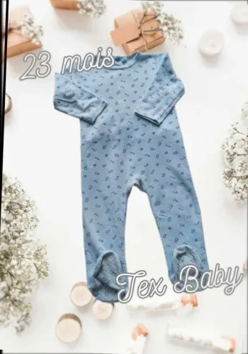 Pyjama velours Tex Baby garçon 23 mois 86 cm