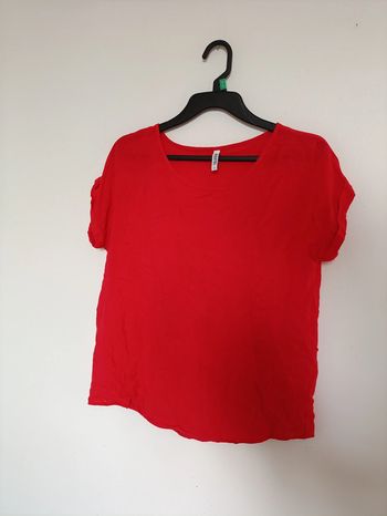Blouse rouge vif Colloseum – Taille S