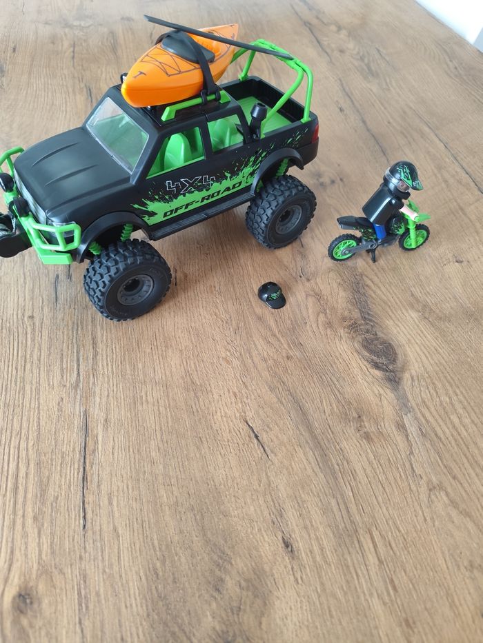 Playmobi voiture l 4x4 et moto - photo numéro 5