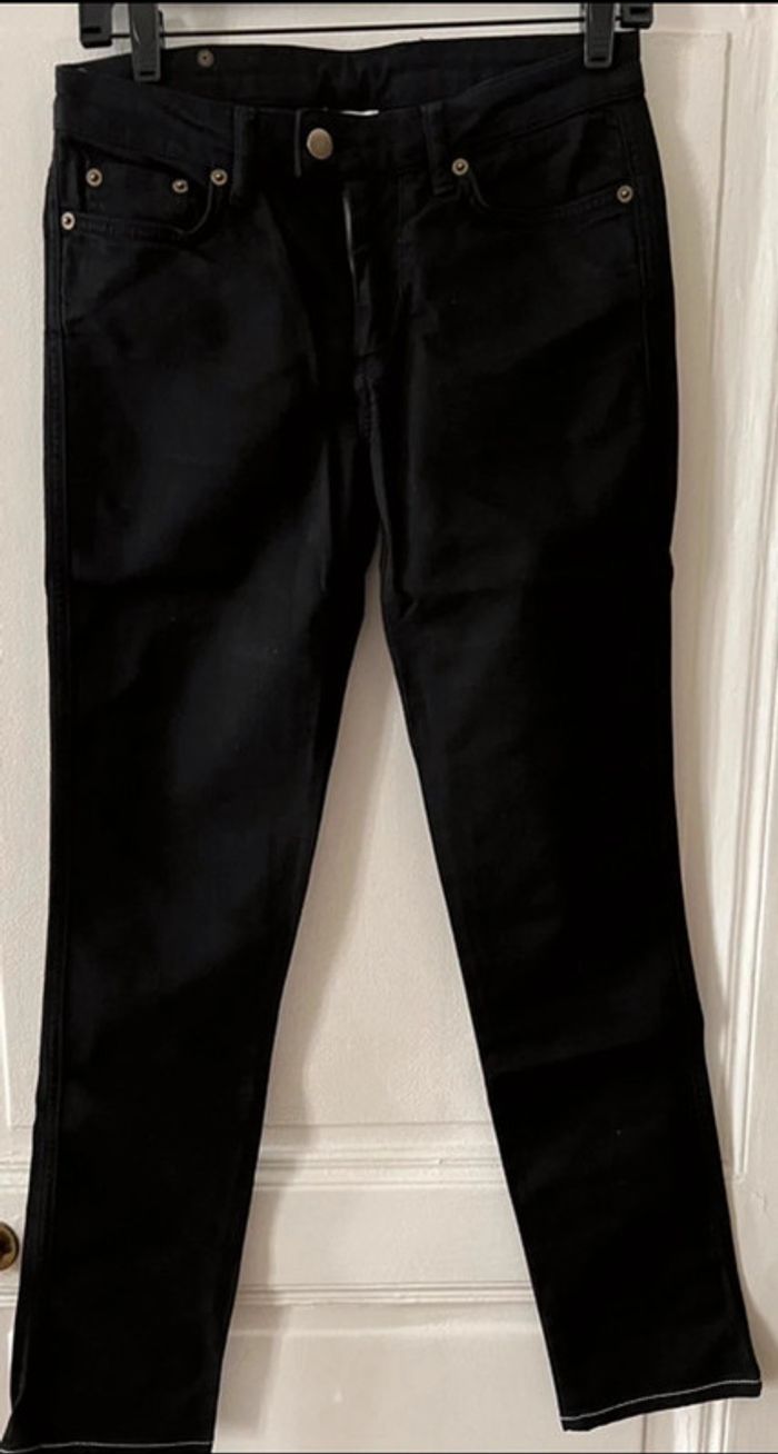 Jean coupe ajustée slim noir intense taille 28 – Red Valentino - photo numéro 6