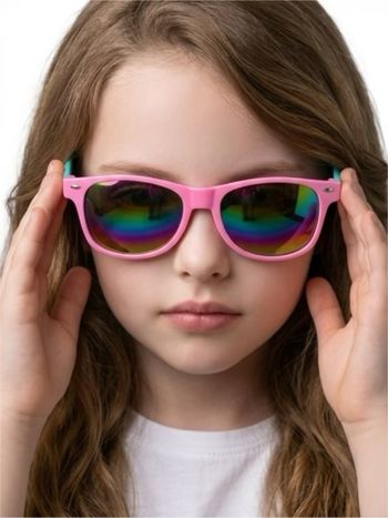 Lunette de soleil rose et turquoise ☀️