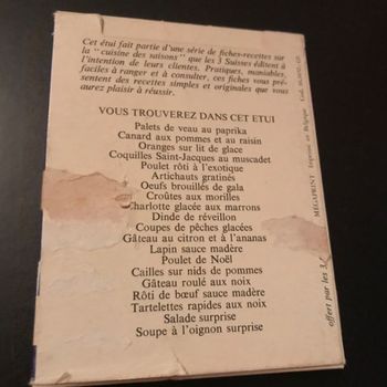 Recettes de cuisine de fêtes * prix 1e * kiki60230