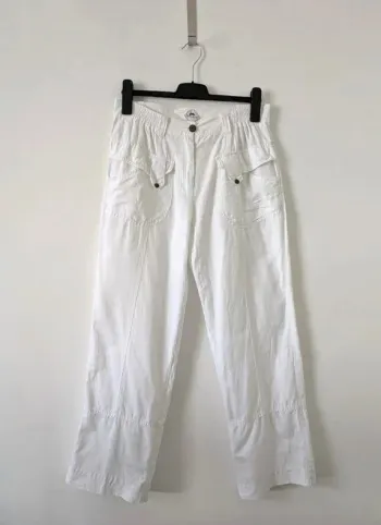 Pantalon d'été en coton - Blanc du Nil - taille 2