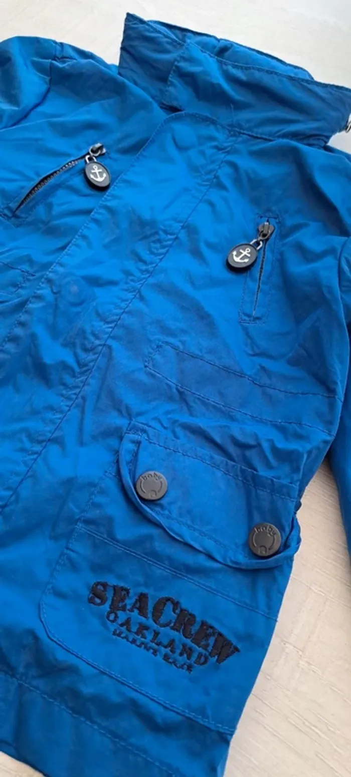 Veste de pluie jacket - Losan - 86 cm - bleu - capuche retractable - automne printemps - photo numéro 5