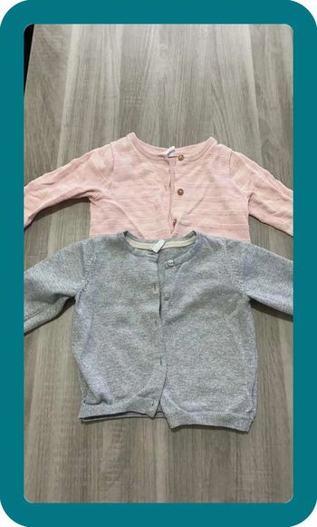 Lot de 2 gilets 9 mois h&m