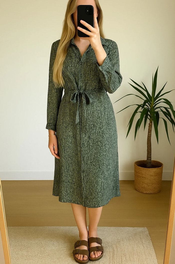 Robe midi imprimée vert taille 38 - Vero Moda
